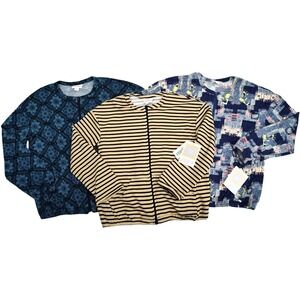 LuLaRoe Girls Monroe Jacket Lot 3pc Sz 14 Lightweight Bomber Full Zip Pockets